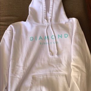 White/Green Diamond Supply Co. hoodie